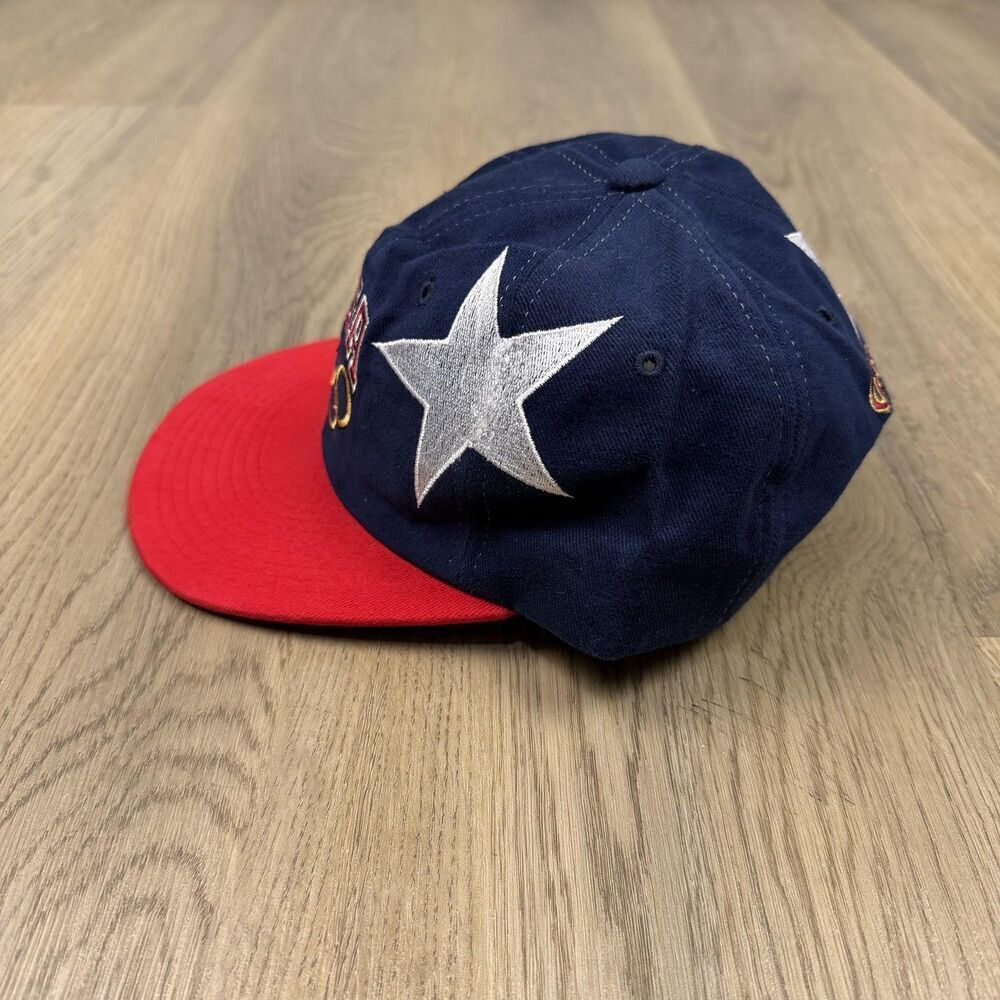 Vintage Team USA Hat Cap Snap Back Mens One Size Blue Red Champion Olympic - Picture 2 of 7